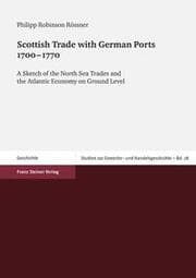 Cover von Scottish Trade with German Ports 1700-1770