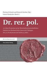 Cover von Dr. rer. pol.