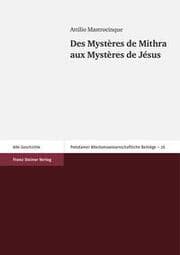 Cover von Des Mystères de Mithra aux Mystères de Jesus