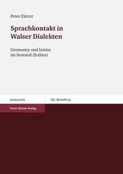 Cover von Sprachkontakt in Walser Dialekten