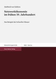 Cover von Netzwerkökonomie im frühen 19. Jahrhundert