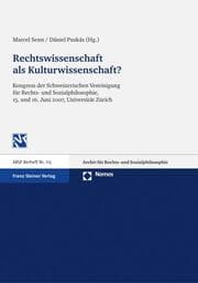 Cover von Rechtswissenschaft als Kulturwissenschaft