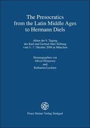 Cover von The Presocratics from the Latin Middle Ages to Hermann Diels