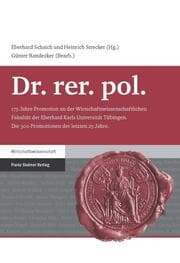 Cover von Dr. rer. pol.