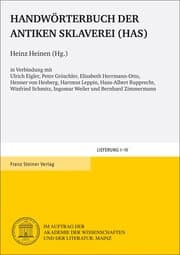 Cover von Handwörterbuch der antiken Sklaverei (HAS) - Set