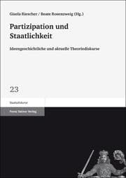 Cover von Partizipation und Staatlichkeit