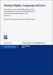Cover von Human Rights, Language and Law