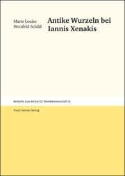 Cover von Antike Wurzeln bei Iannis Xenakis