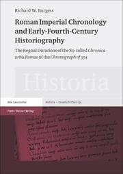 Cover von Roman Imperial Chronology and Early-Fourth-Century Historiography