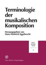 Cover von Terminologie der musikalischen Komposition