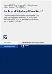 Cover von Recht und Frieden - Wozu Recht?