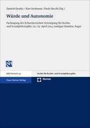 Cover von Würde und Autonomie