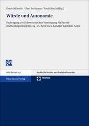 Cover von Würde und Autonomie