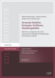 Cover von Deutsche Dialekte. Konzepte, Probleme, Handlungsfelder