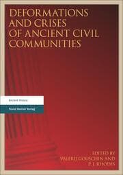 Cover von Deformations and Crises of Ancient Civil Communities