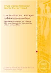 Cover von Zum Verhältnis von Grundlagen- und Anwendungsforschung