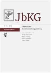 Cover von Jahrbuch für Kommunikationsgeschichte 18 (2016)
