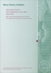 Cover von Hermann Lenz - Das Tagebuch aus dem Nachlaß