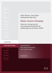 Cover von Räume, Grenzen, Übergänge