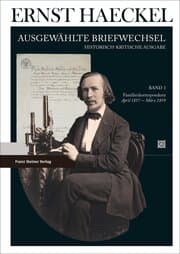 Cover von Ernst Haeckel: Ausgewählte Briefwechsel. Historisch-kritische Ausgabe. Bd. 3