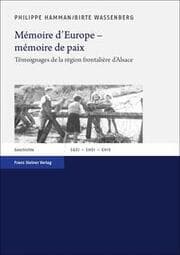 Cover von Mémoire d'Europe - mémoire de paix
