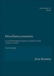Cover von Miscellanea senatoria