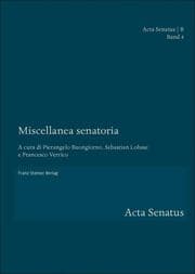 Cover von Miscellanea senatoria