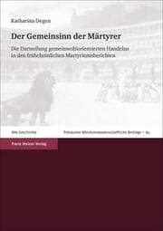 Cover von Der Gemeinsinn der Märtyrer