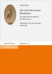 Cover von Der 'Arion' des Lorenz Rhodoman