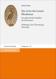Cover von Der Arion des Lorenz Rhodoman