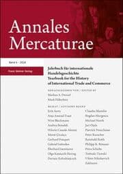 Cover von Annales Mercaturae 4 (2018)