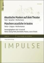 Cover von Akustische Masken auf dem Theater / Maschere acustiche in teatro