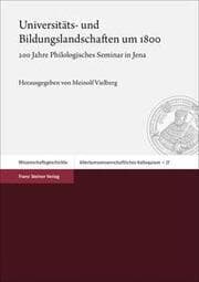 Cover von Universitäts- und Bildungslandschaften um 1800