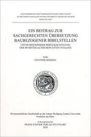 Cover von Ein Beitrag zur sachgerechten Übersetzung baubezogener Bibelstellen