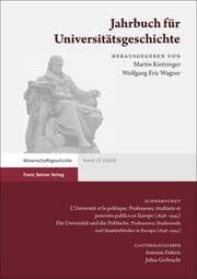 Cover von Jahrbuch für Universitätsgeschichte 22 (2019)