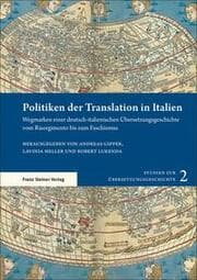 Cover von Politiken der Translation in Italien