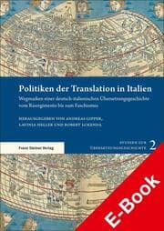 Cover von Politiken der Translation in Italien
