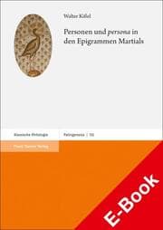 Cover von Personen und 'persona' in den Epigrammen Martials