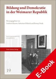 Cover von Bildung und Demokratie in der Weimarer Republik