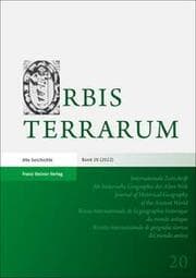 Cover von Orbis Terrarum 20 (2022)