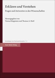 Cover von Erklären und Verstehen