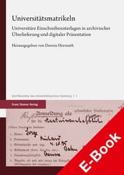 Cover von Universitätsmatrikeln