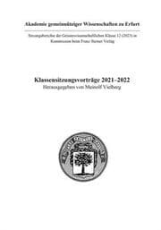 Cover von Klassensitzungsvorträge 2021-2022