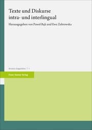 Cover von Texte und Diskurse intra- und interlingual