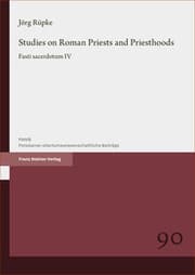 Cover von Studies on Roman Priests and Priesthoods