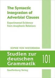 Cover von The Syntactic Integration of Adverbial Clauses