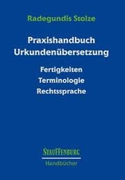 Cover von Praxishandbuch Urkundenübersetzung