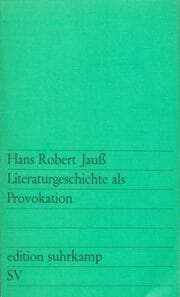 Cover von Literaturgeschichte als Provokation