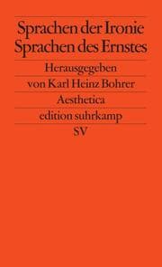 Cover von Sprachen der Ironie - Sprachen des Ernstes