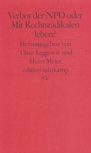 Cover von Verbot der NPD oder Mit Rechtsradikalen leben?